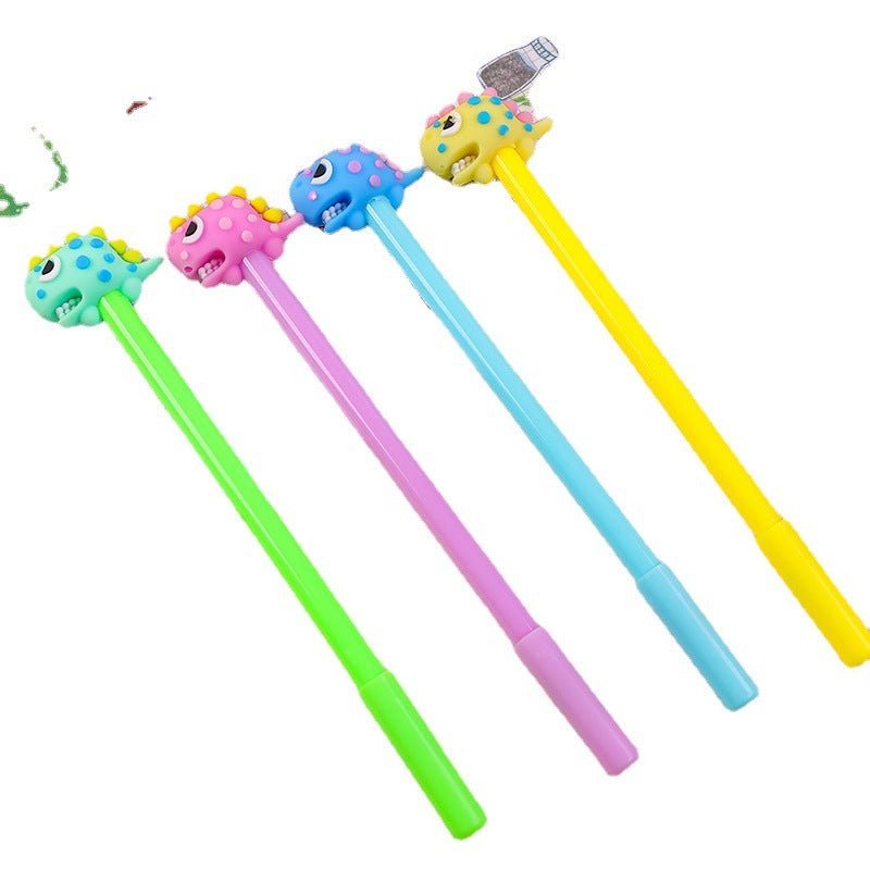 Wholesale Plastic Toothed Dinosaur Gel Pen